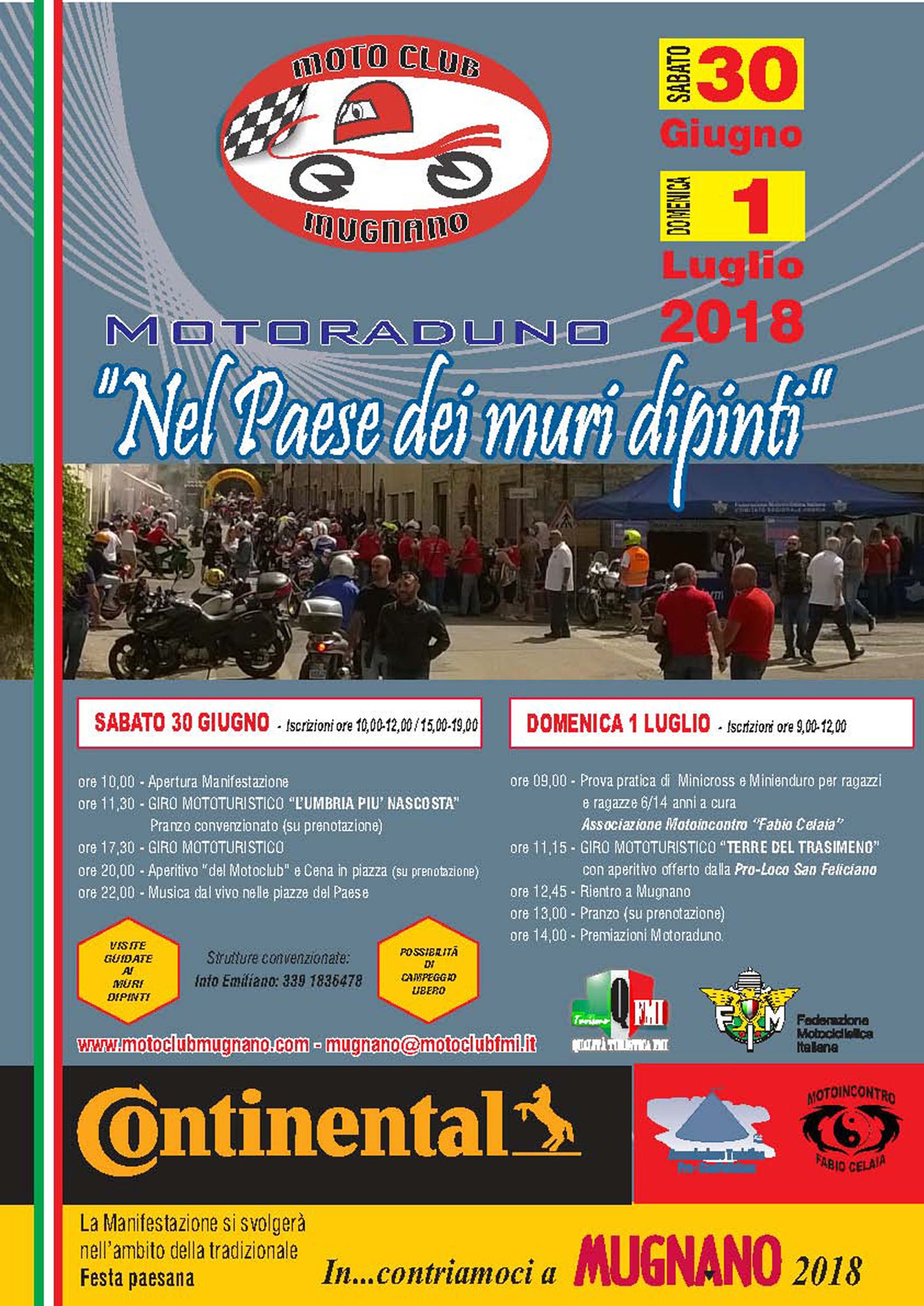 01 Luglio – Motoraduno “NEL PAESE DEI MURI DIPINTI”