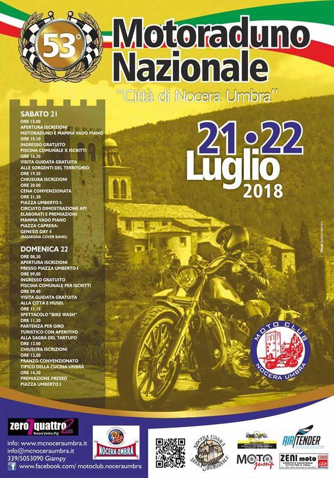 22 Luglio – Motoraduno Nazionale “Città di Nocera Umbra”