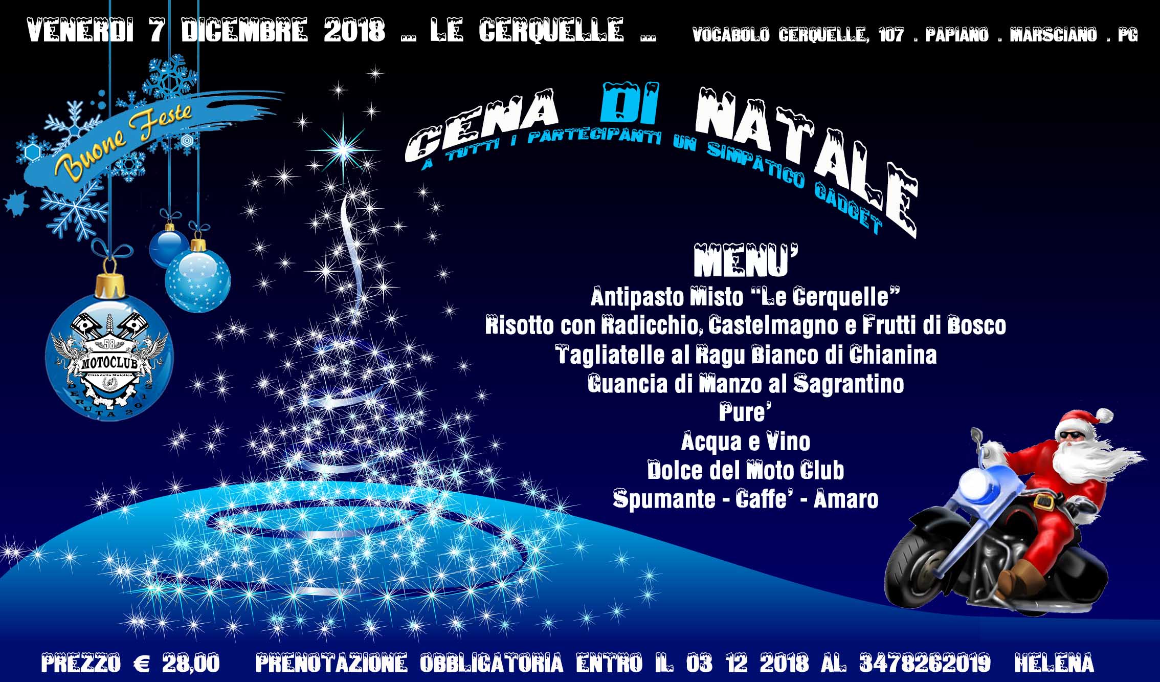 07 Dicembre – CENA di NATALE