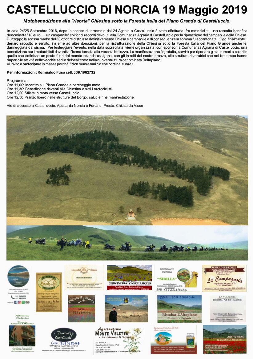 19 Maggio – Motobenedizione a Castelluccio