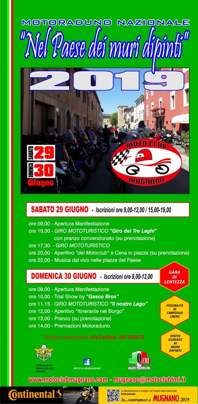 29 Giugno – Motoraduno Nazionale a Mugnano