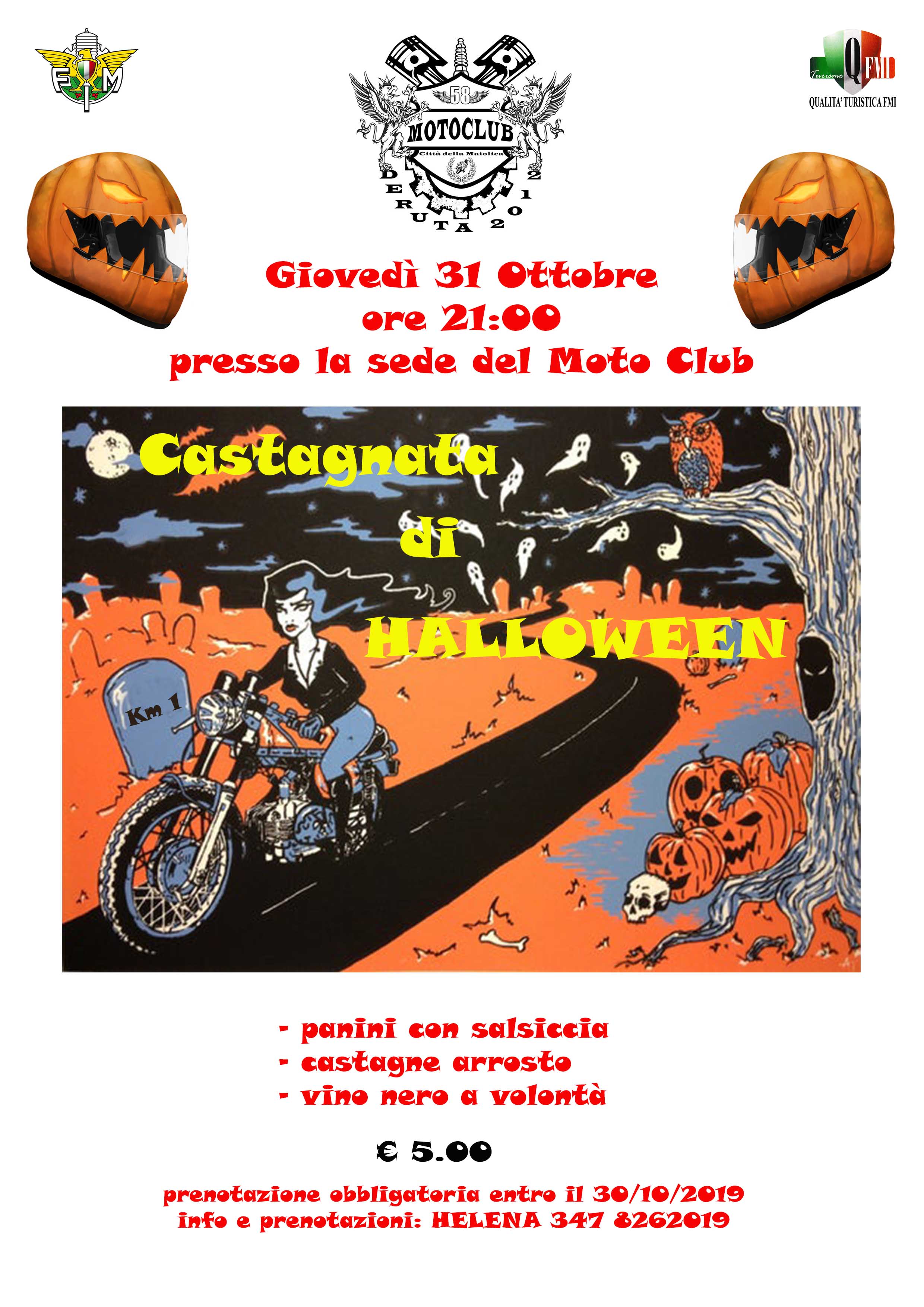 31 Ottobre – Castagnata di HALLOWEEN